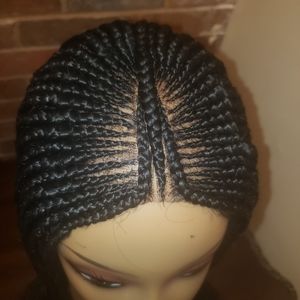 Braided glueless cornrows wig